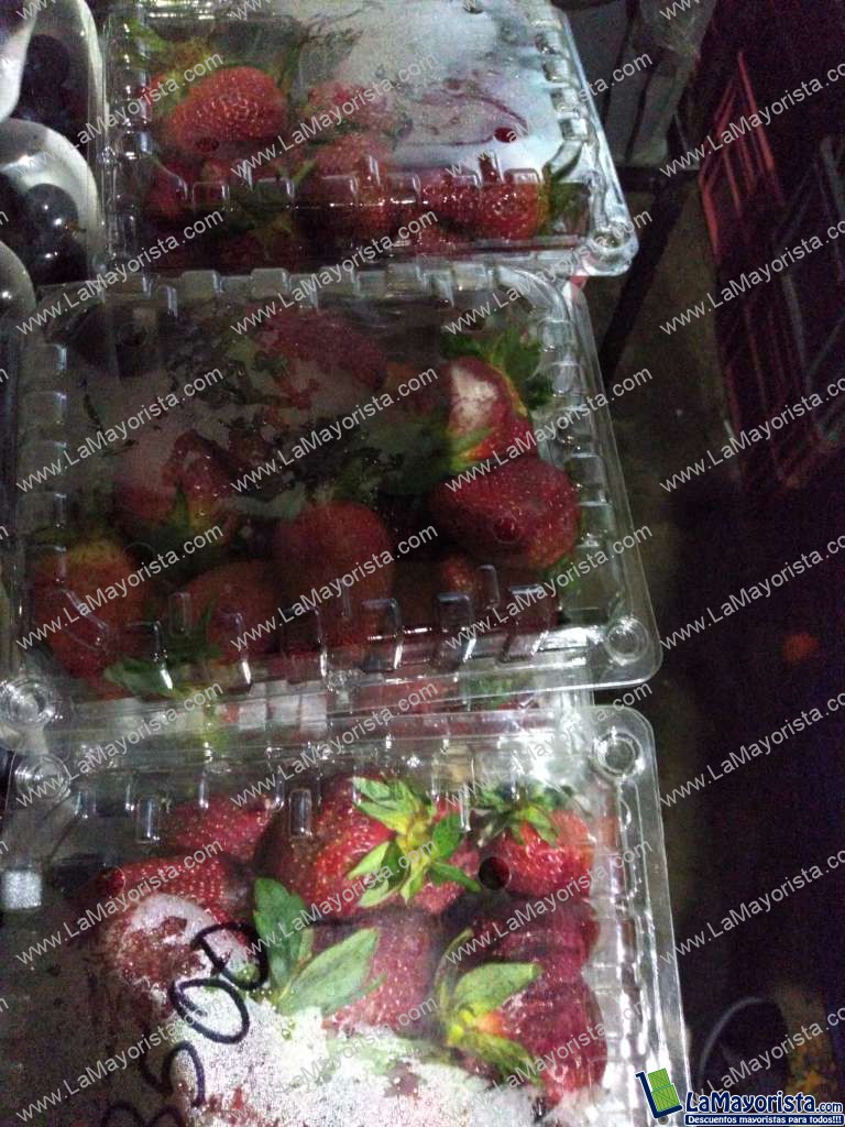 Fresas en bandeja
