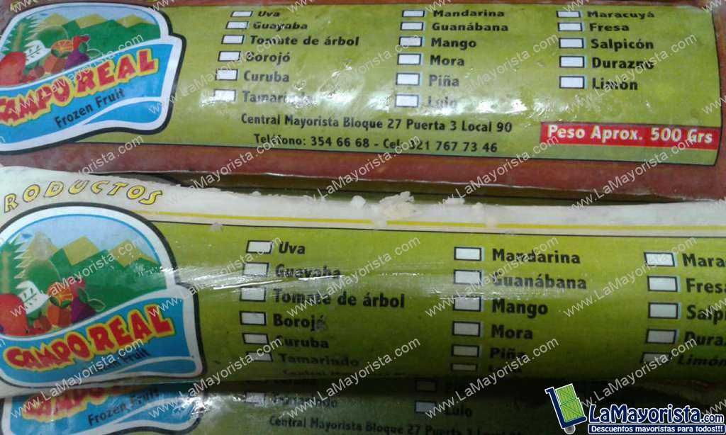 Pulpas campo Real surtidas