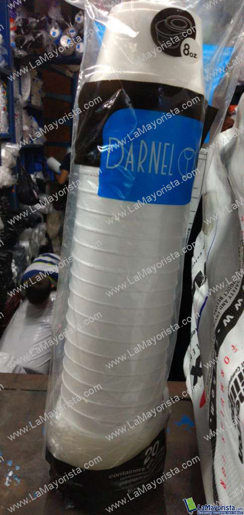 Contenedor de 8 oz x 20 unidades