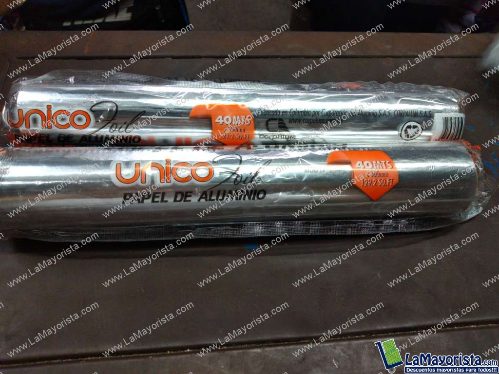 Papel aluminio 40 mts