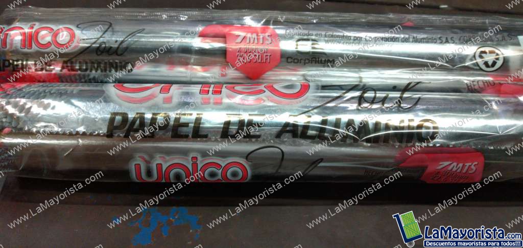 Papel aluminio x 7 mts