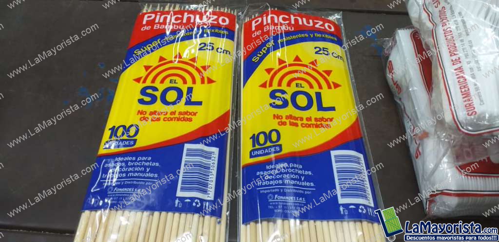 Palo pincho x 100 unidades