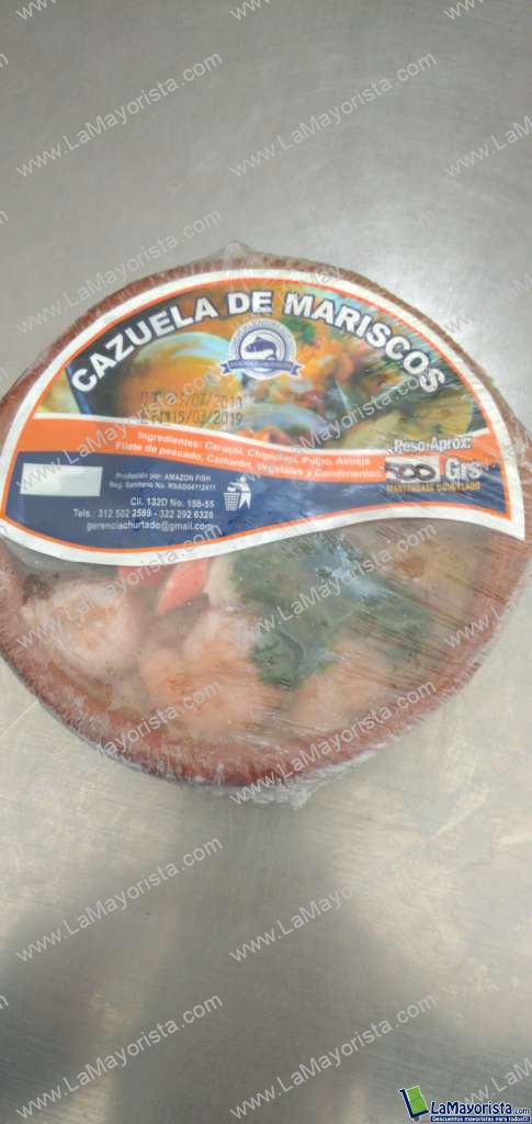 Cazuela de mariscos x 500 gr