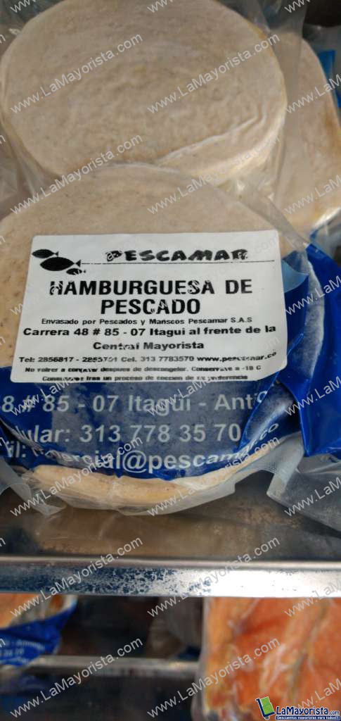 Hamburguesa de pescado paquete x 4 Unidades
