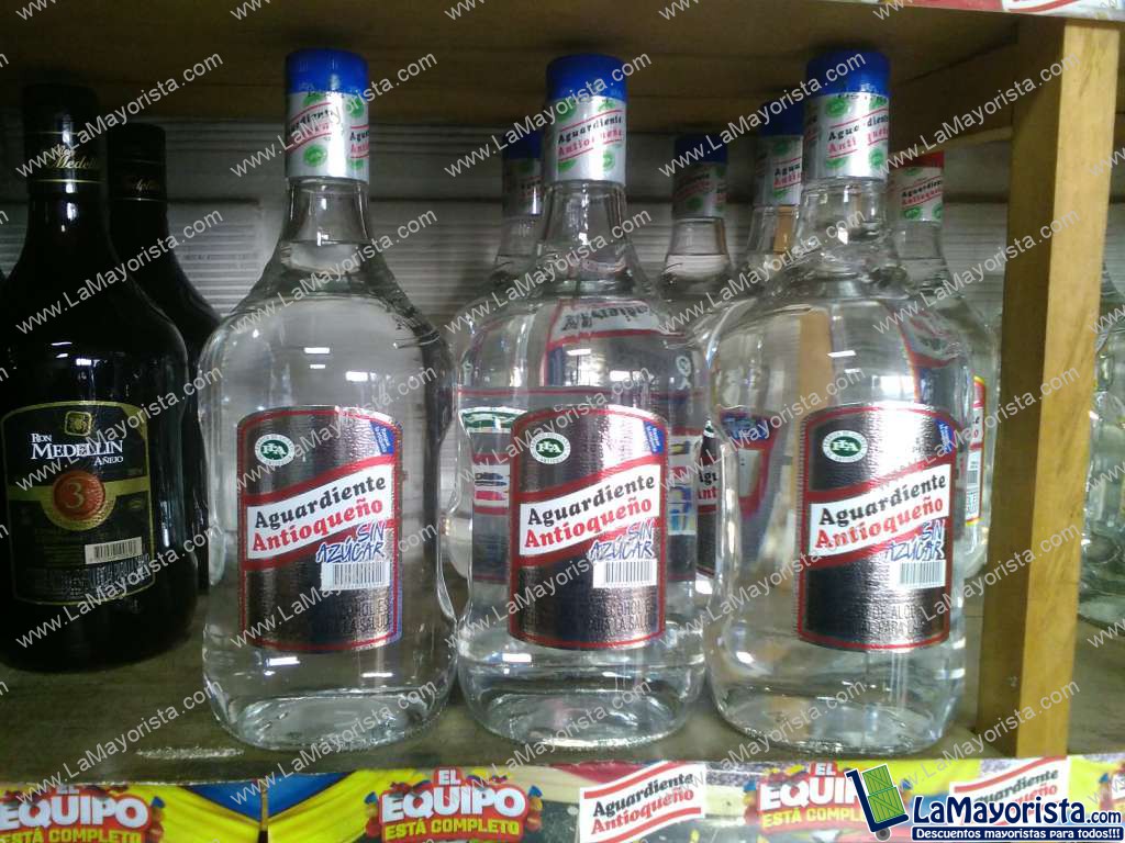 Aguardiente antioqueño sin azúcar garrafa