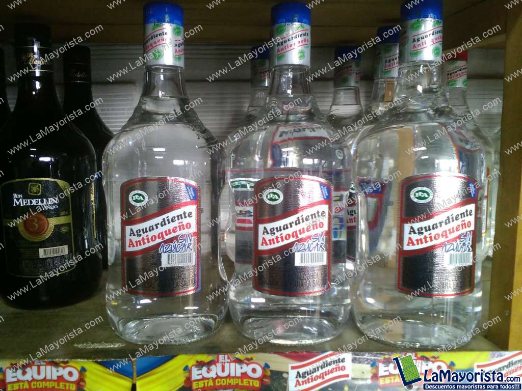 Aguardiente antioqueño sin azúcar garrafa