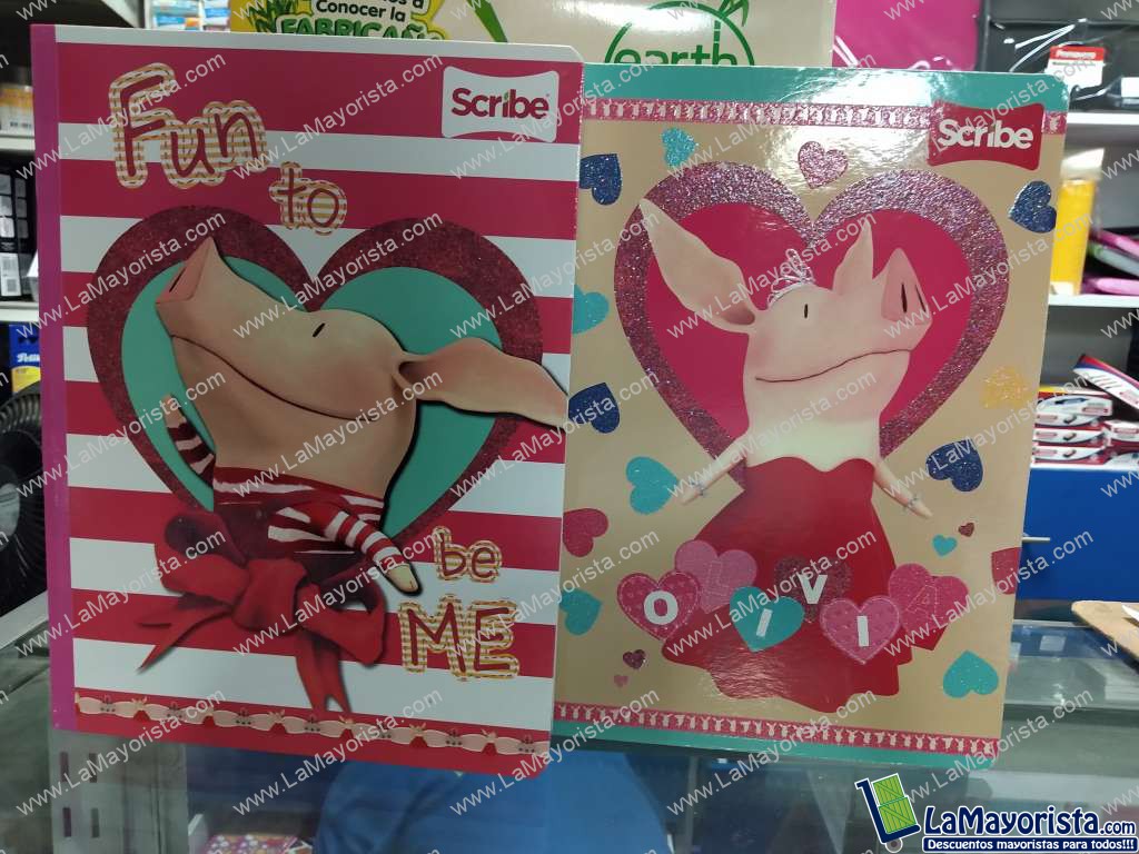 Cuaderno cocido con stickers