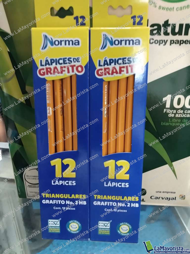 Lápiz de grafito norma caja x 12 unidades