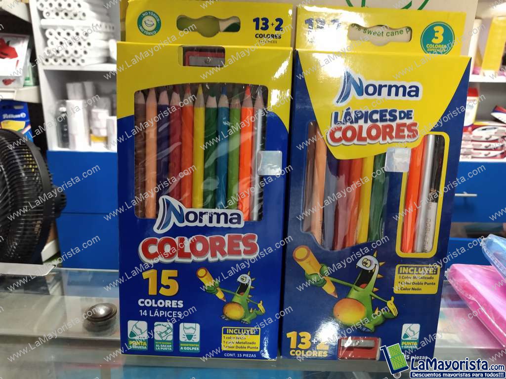 Caja de colores norma 13+2 x 15 unidades