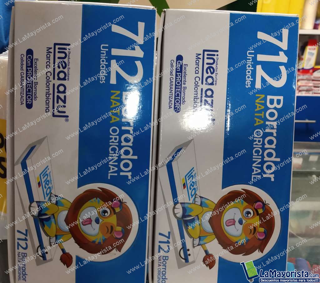 Borrador nata caja x 12 unidades