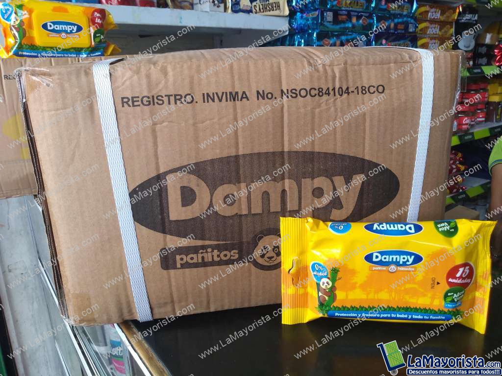 Pañitos Humedos Dampy x15 unidades