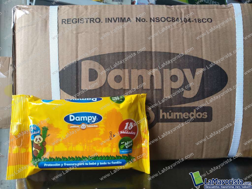 Pañitos húmedos Dampy x15 unidades
