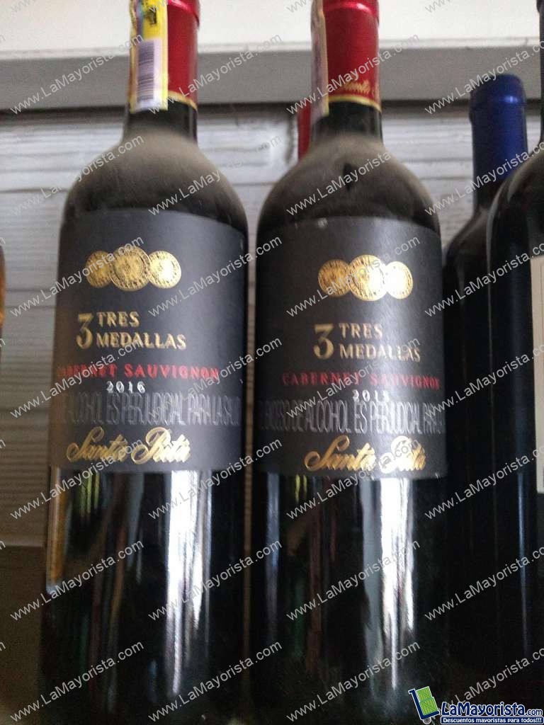 Vino 3 medllas santa rita 750ml