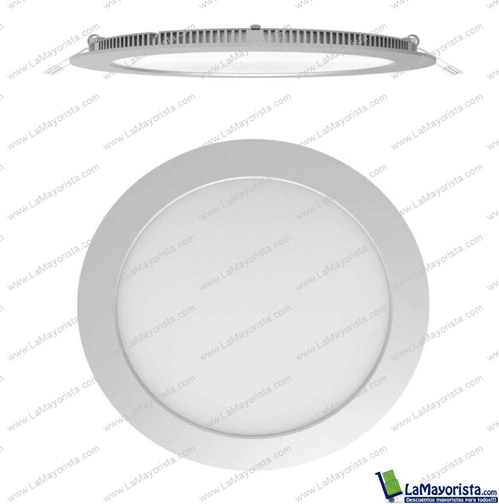 Panel LED 18W de Incrustar Redondo Luz Blanca