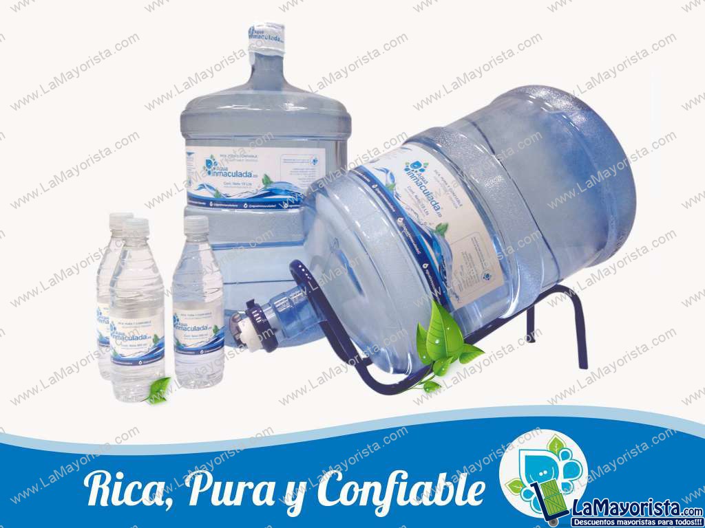 Agua purificada en botellones