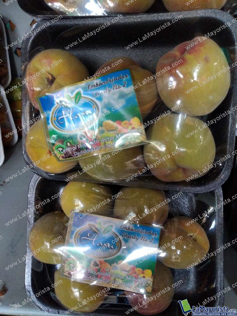 Durazno en bandeja