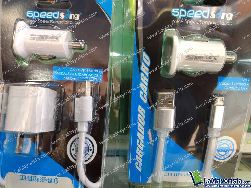 Combo cargador pared y carro