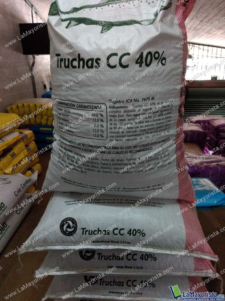 Truchas con carofil x 40 kg