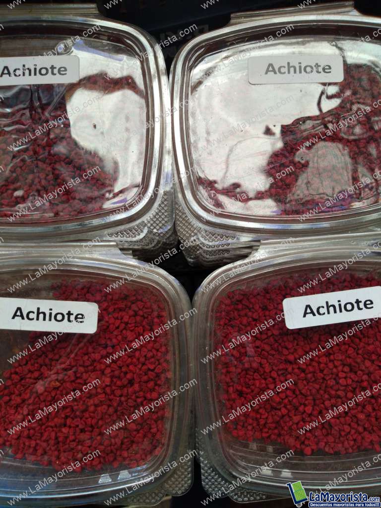 Achiote en grano bandeja