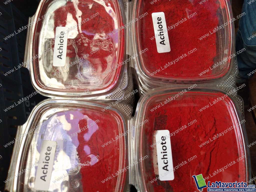 Achiote en polvo bandeja