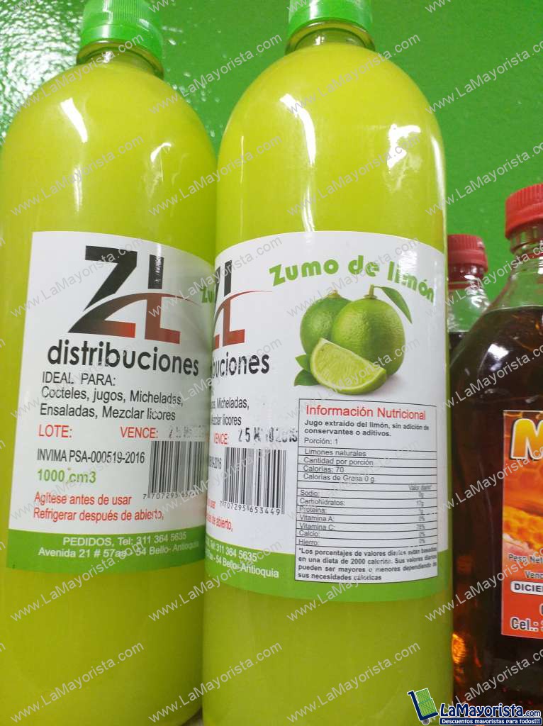 Zumo de limon * litro