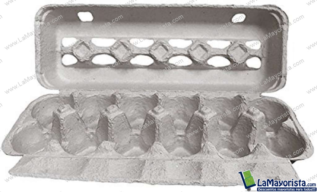 Docenera De Carton Empaque Para 12 Huevos Caja 250 Pzas Lisa