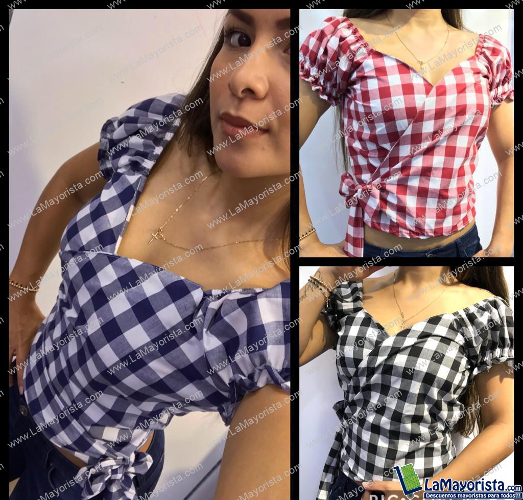 Hermosa blusa escosesa talla S