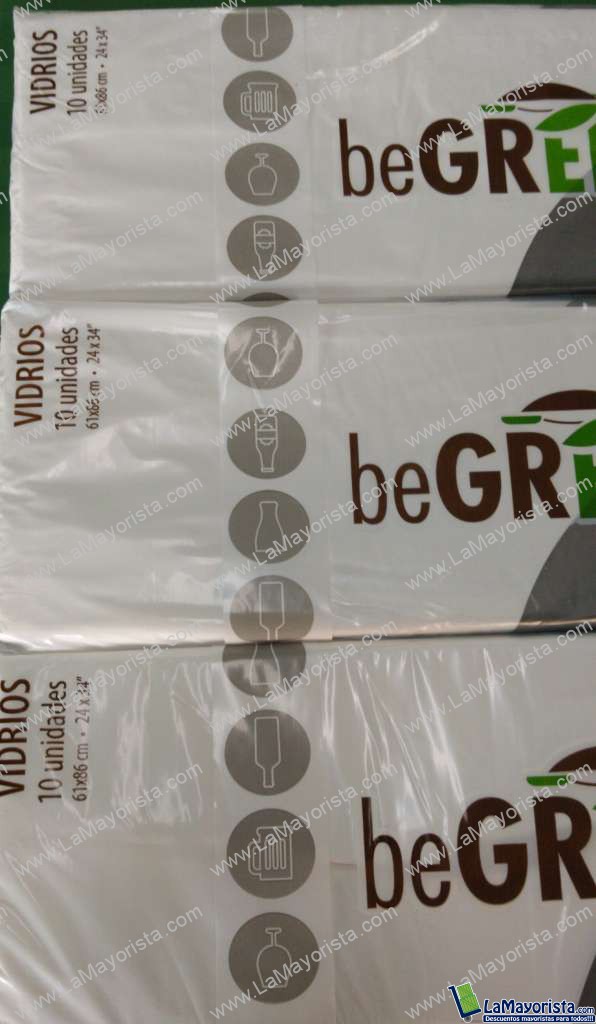 Bolsa de basura  para vidrios x 10 unidades