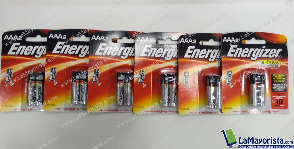 pilas alcalinas AAA Energizer 2 x paquete