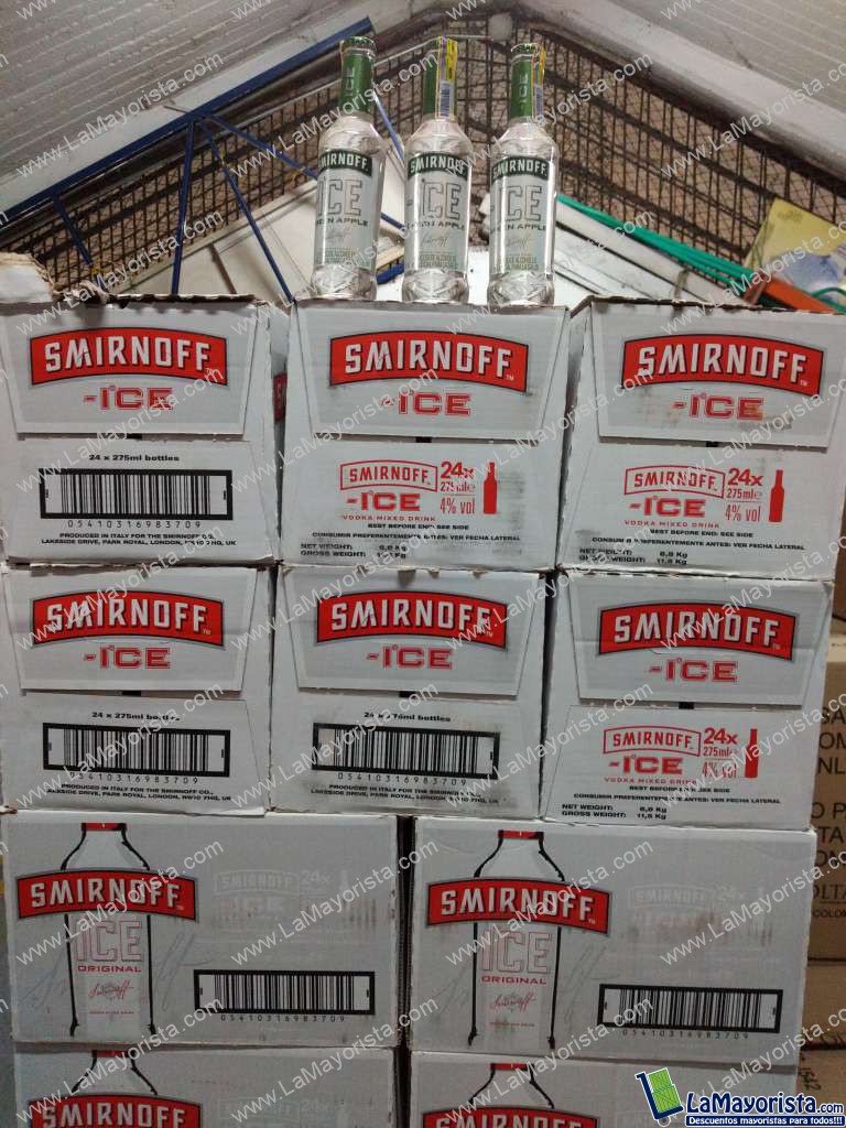 Vodka Smirnoff ice vidrio x 275ml