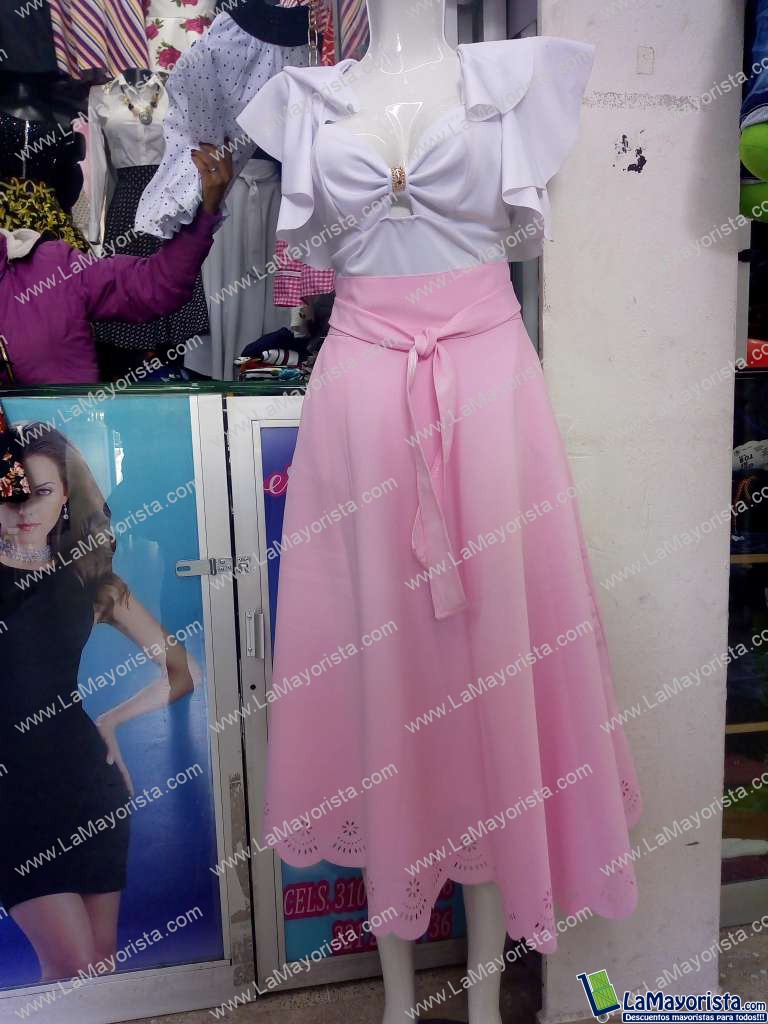Faldas brocada mujer largas