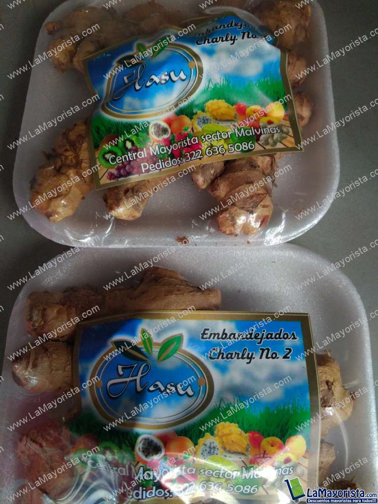 Jengibre en bandeja