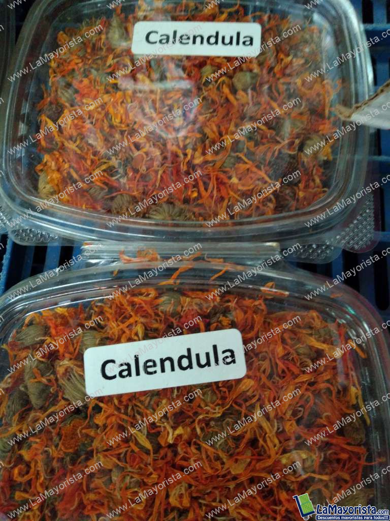 Caléndula en bandeja