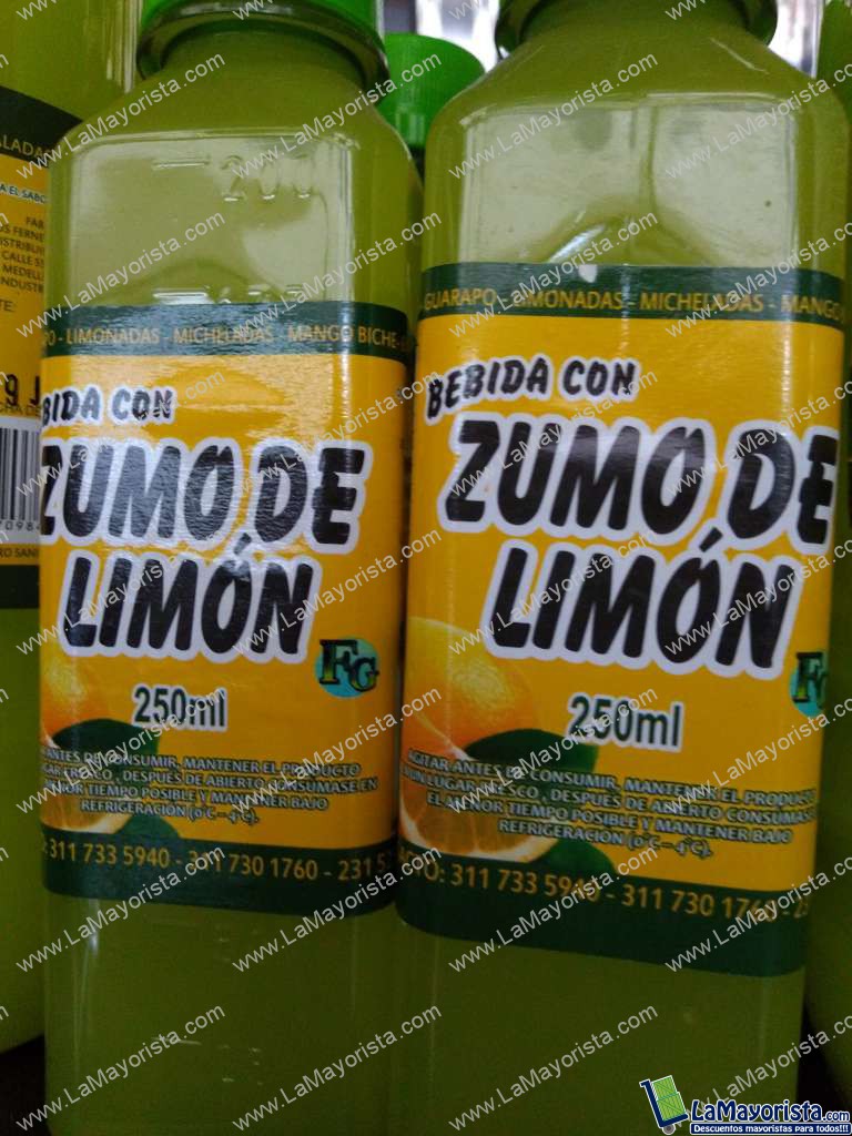 Zumo de limón x 250 ml