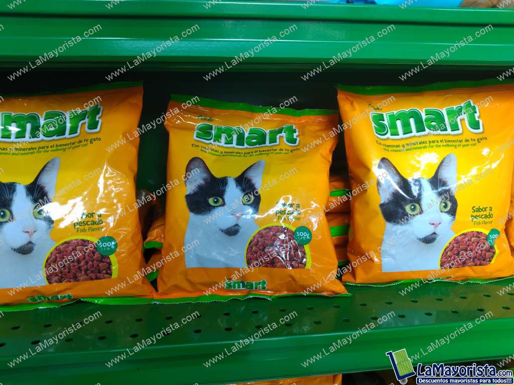 Smart alimentos para gatos sabor a pescado x 500gm