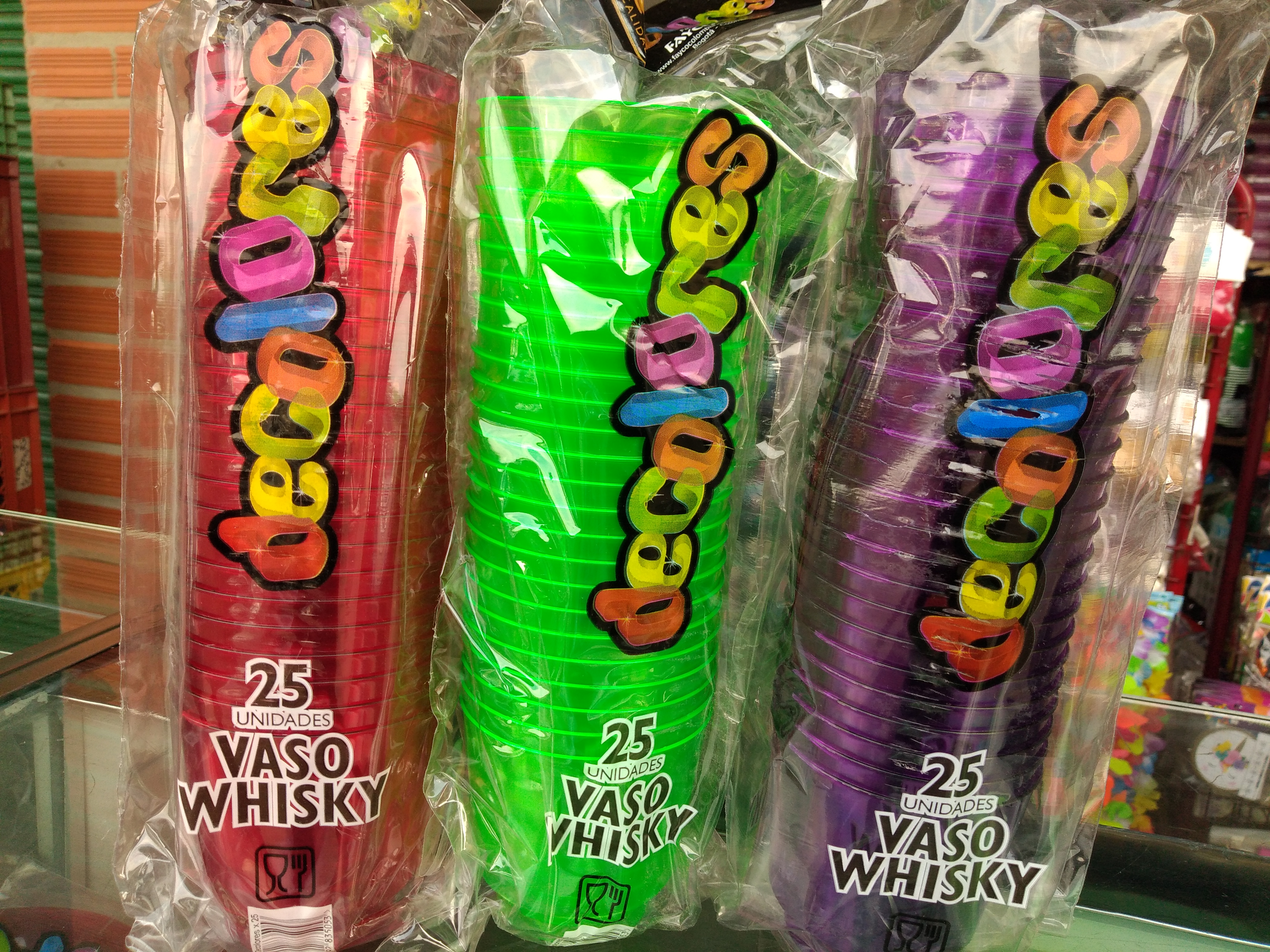 Vasos whiskyx 25 unidades