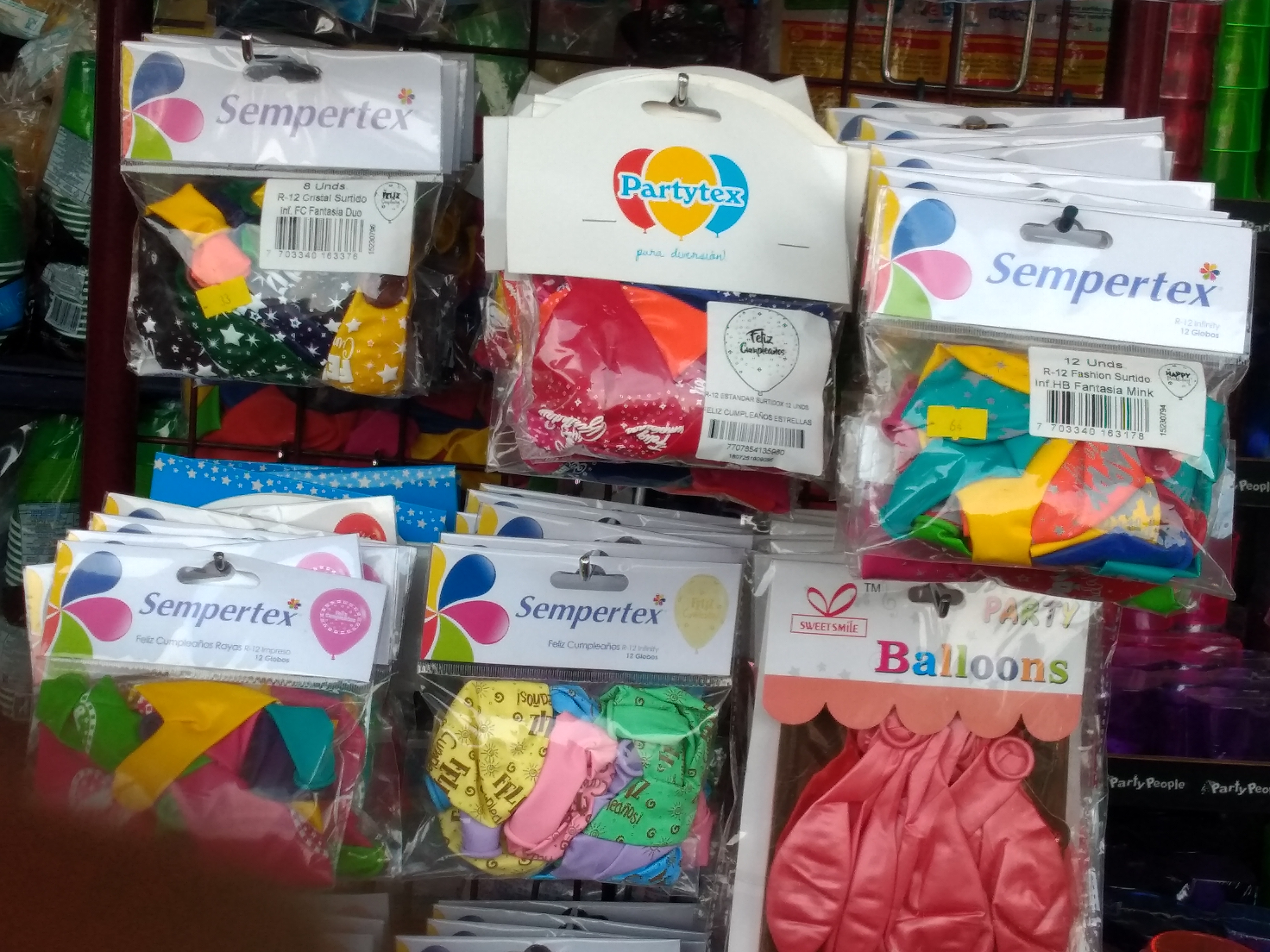 Bombas feliz cumpleaños x 12 unidades