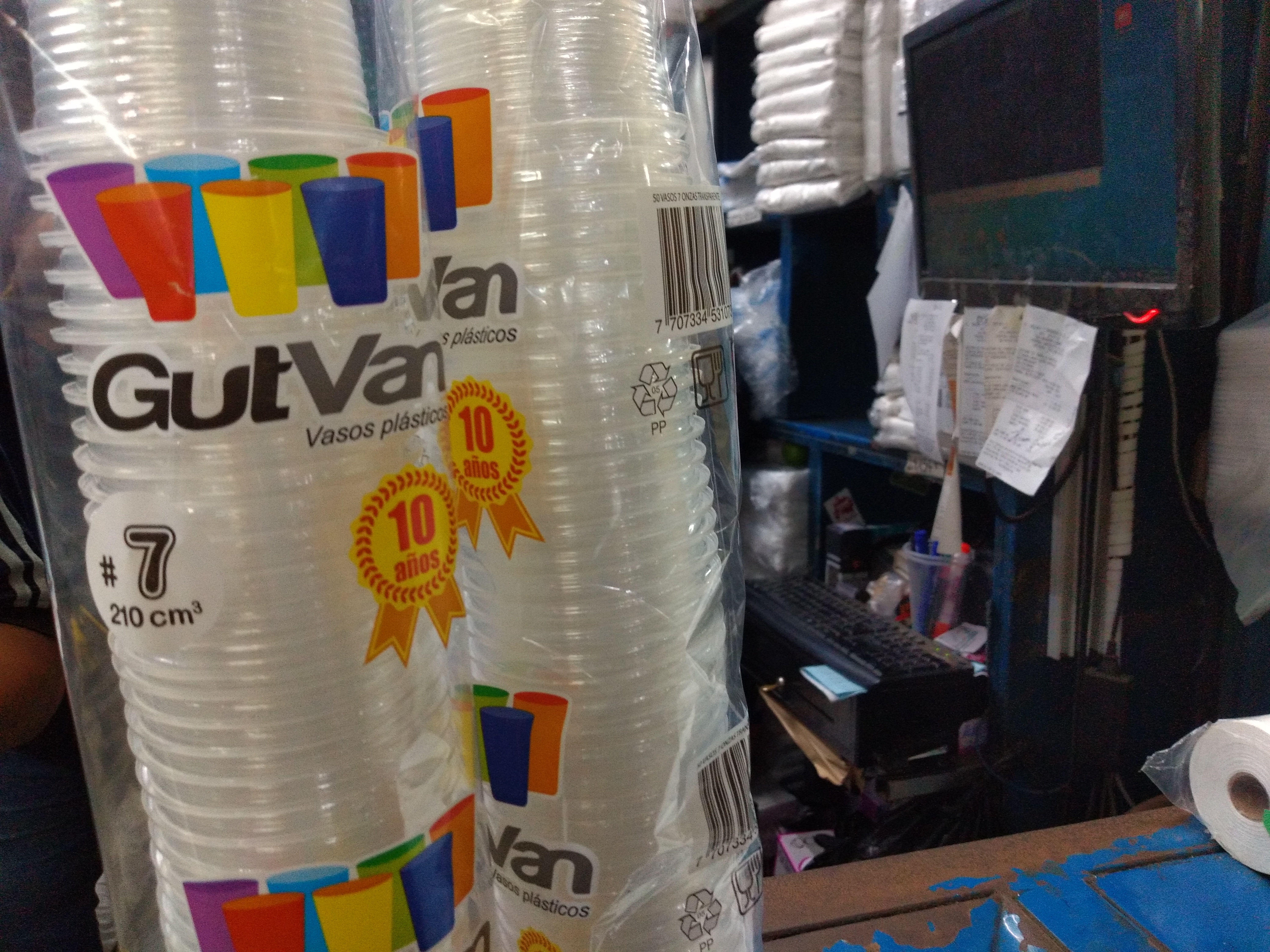 Vasos desechables 7oz x 50 unidades