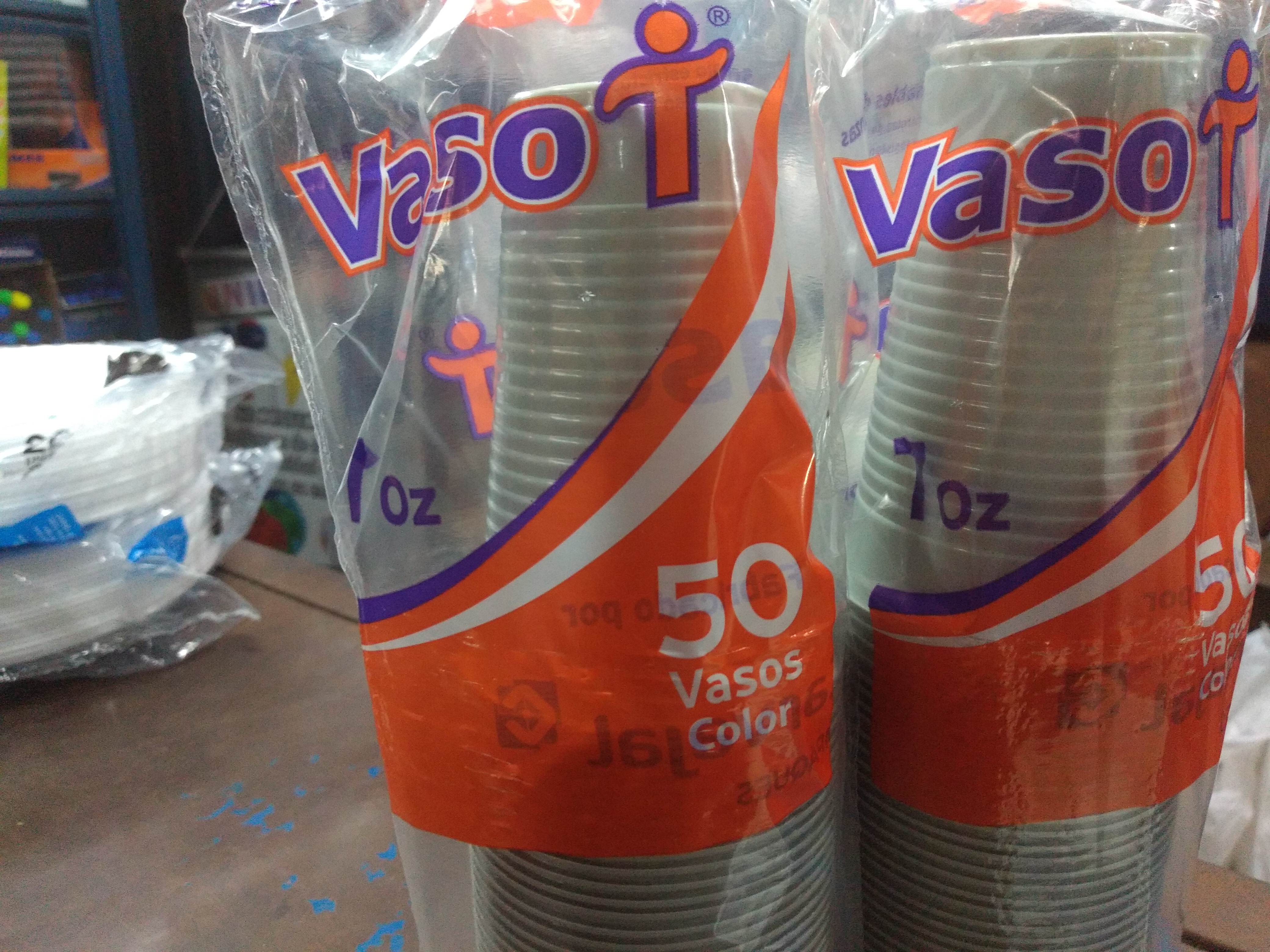 Vaso color 7 Oz x 50 unidades