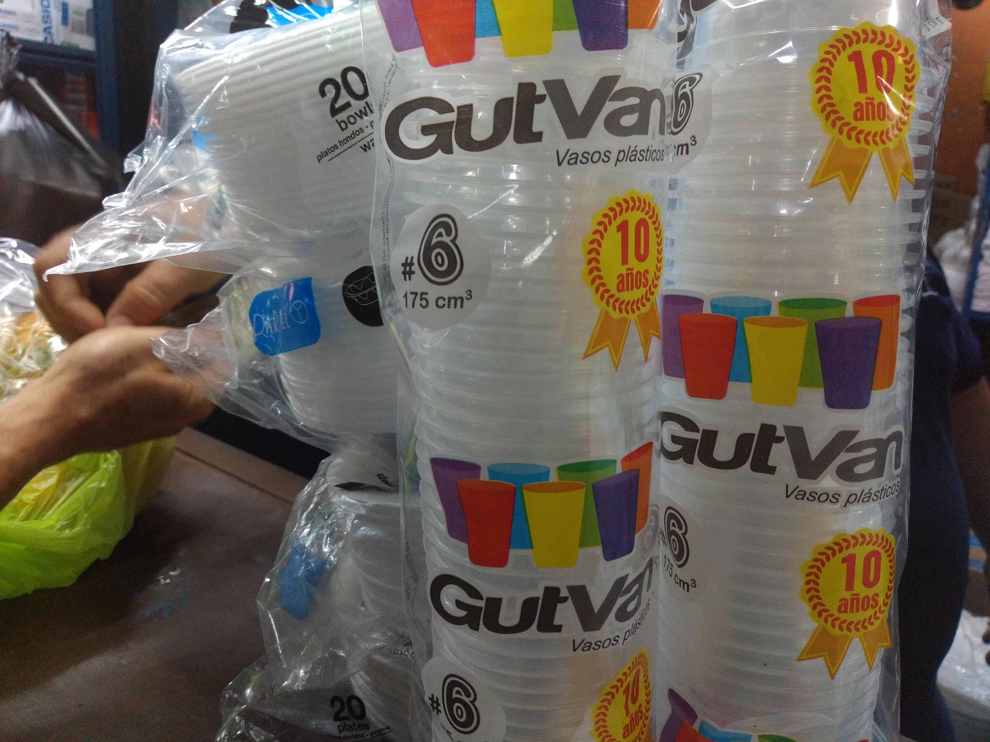 Vasos plásticos 6 Oz x 50 unidades
