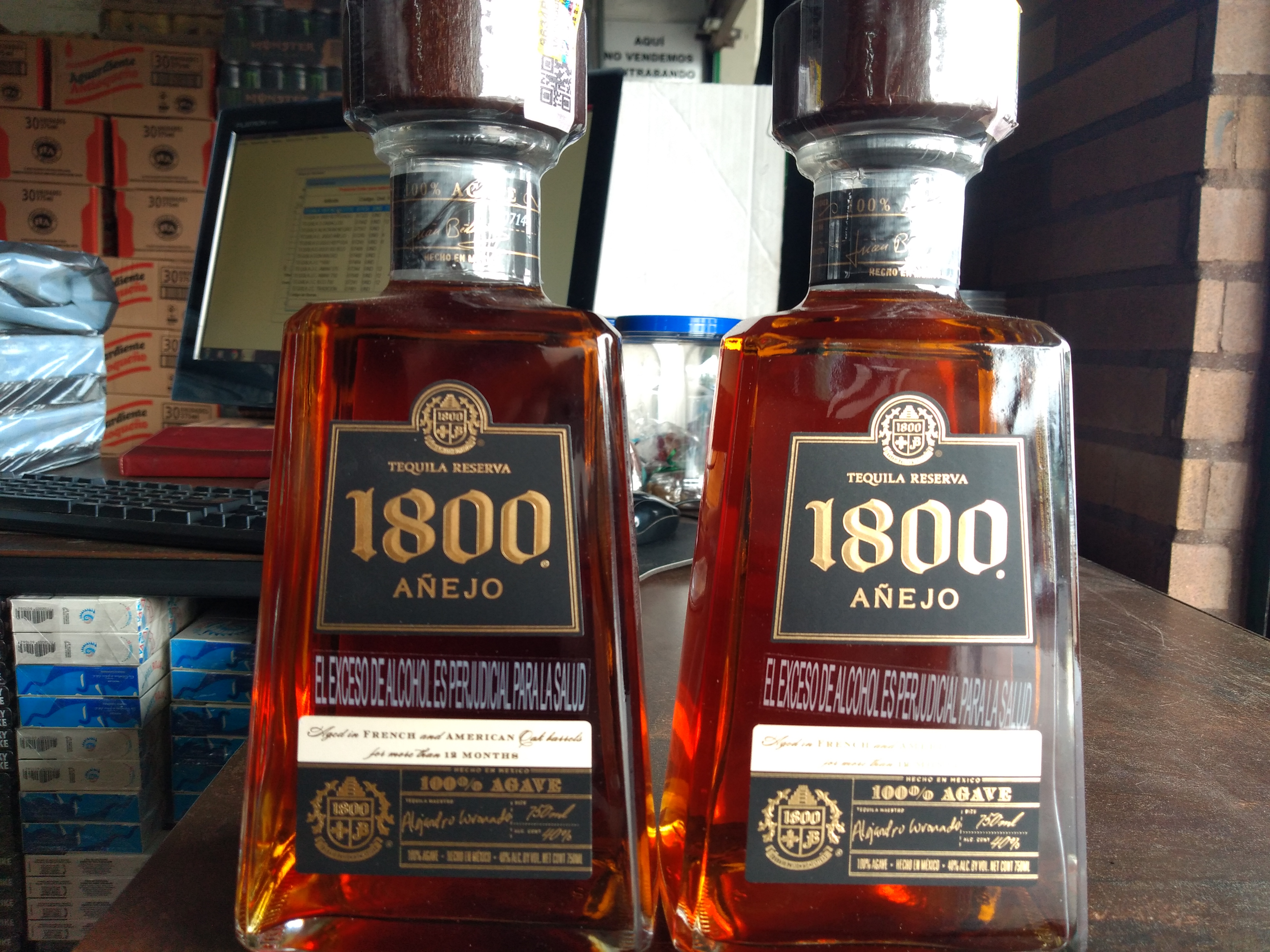 Tequila 1800 añejo x 750ml