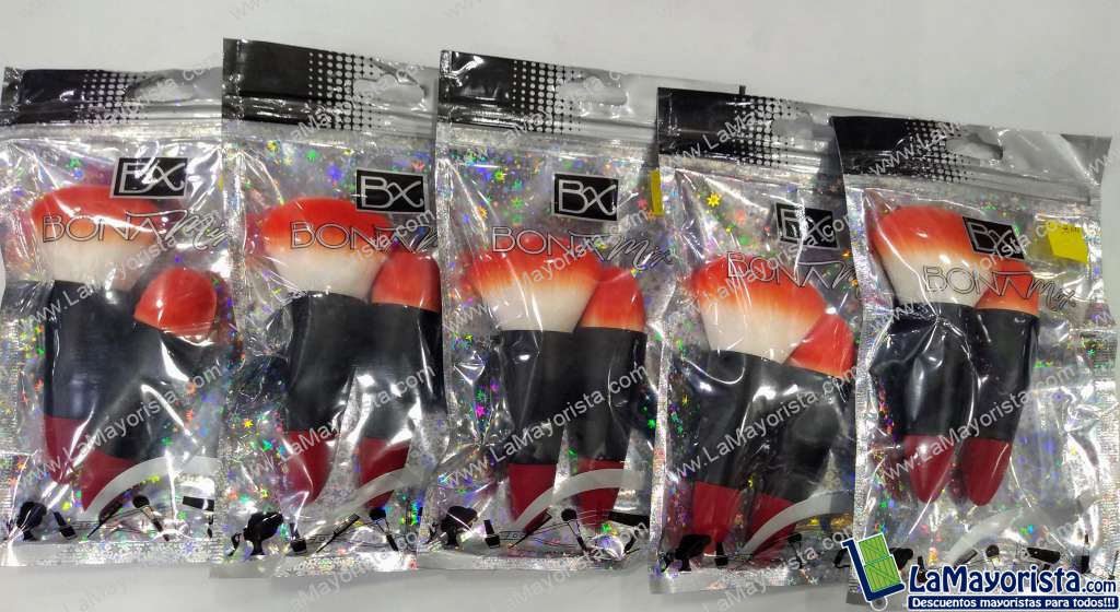 brocha x2(base y polvo) Bonamix