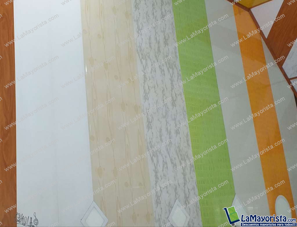 Lamina cielo raso pvc 5.95×25