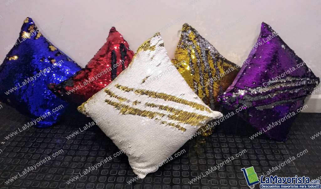 Forro cojin lentejuelas 40*40cms