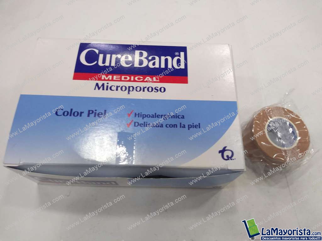Cure Band Microporoso Color piel x 12unidades