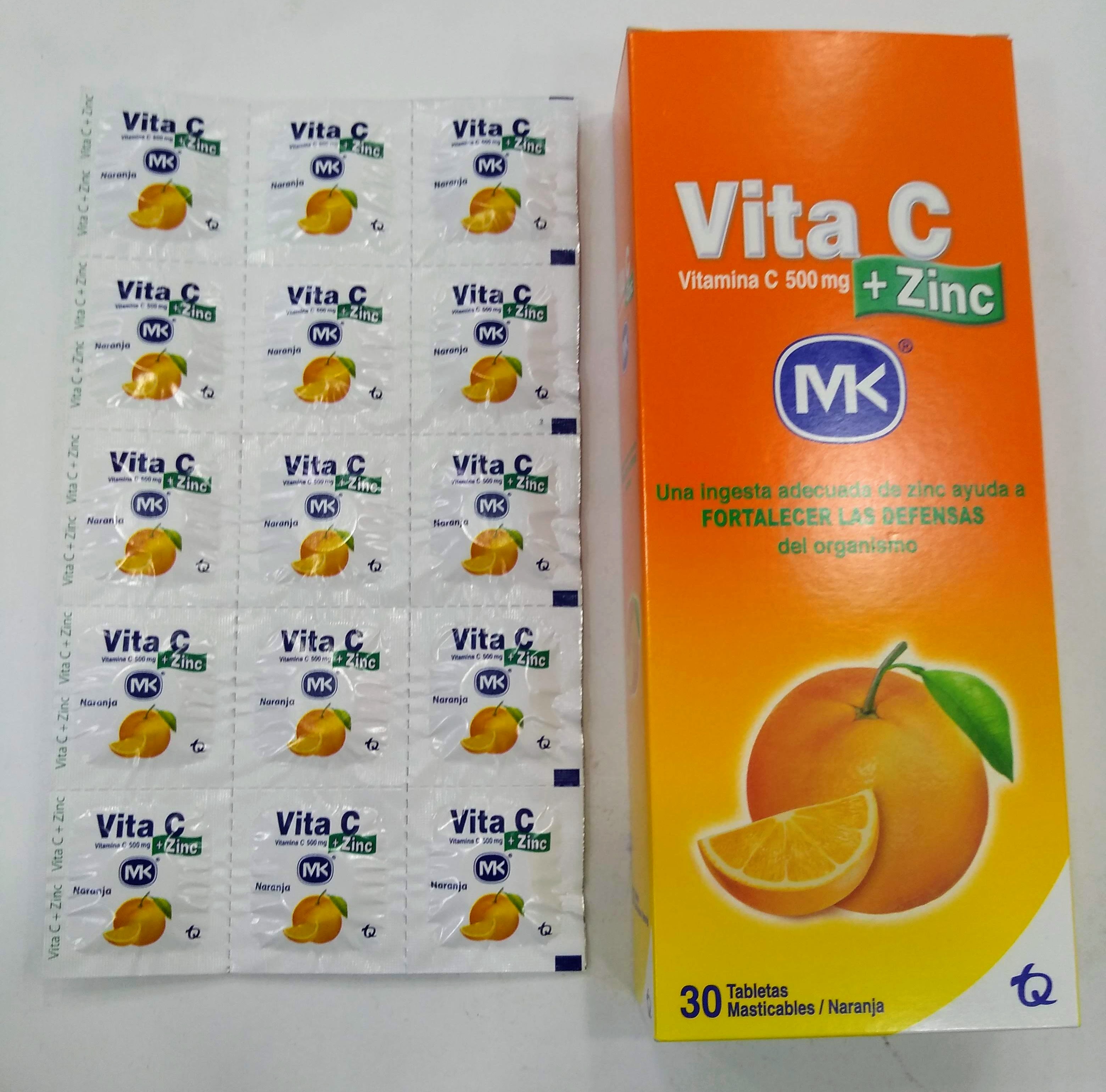 Vitamina c MK x30 pastillas masticables