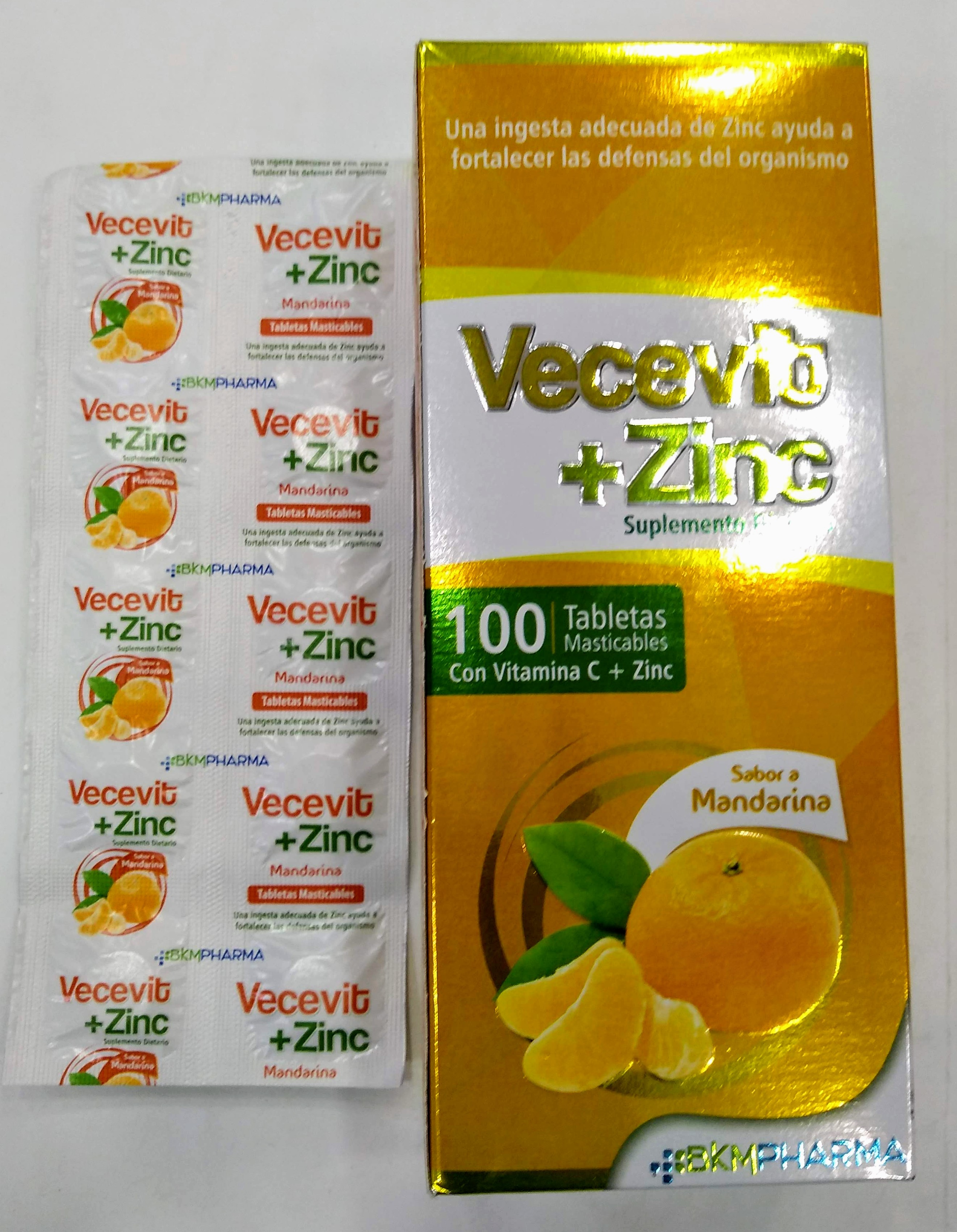 Vecevib vitamina c + Zinc 100 capsulas