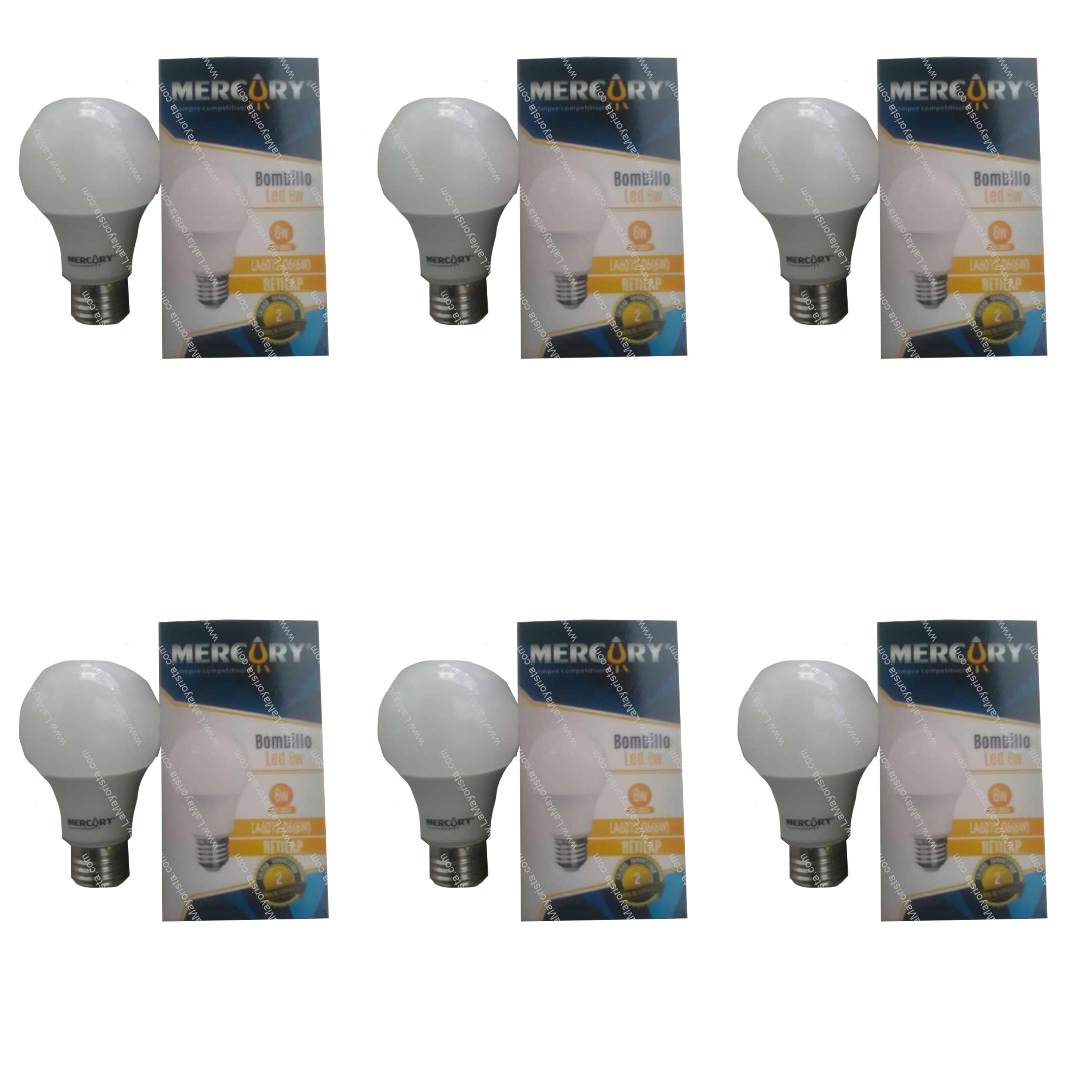 bombillo led de 6w luz dia