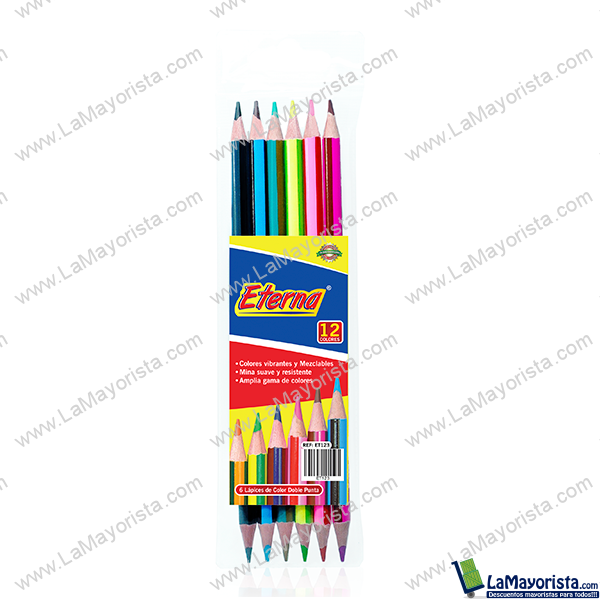 Color doble punta x 12 unidades