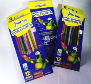 COLORES DOBLE PUNTA X12